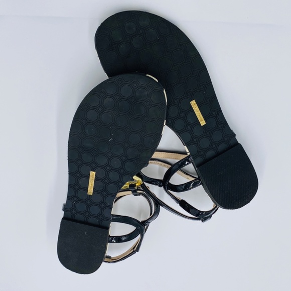 Louise et Cie Albaran Sandal Thong Black White Polka Dot Pineapple Women’s 7.5 - Picture 7 of 9